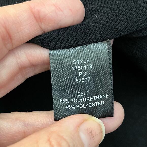 Current Air Faux Leather Midi Skirt Medium Fit And Flare Smocked Waist Pull On - Picture 7 of 10